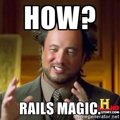 How? Rails magic